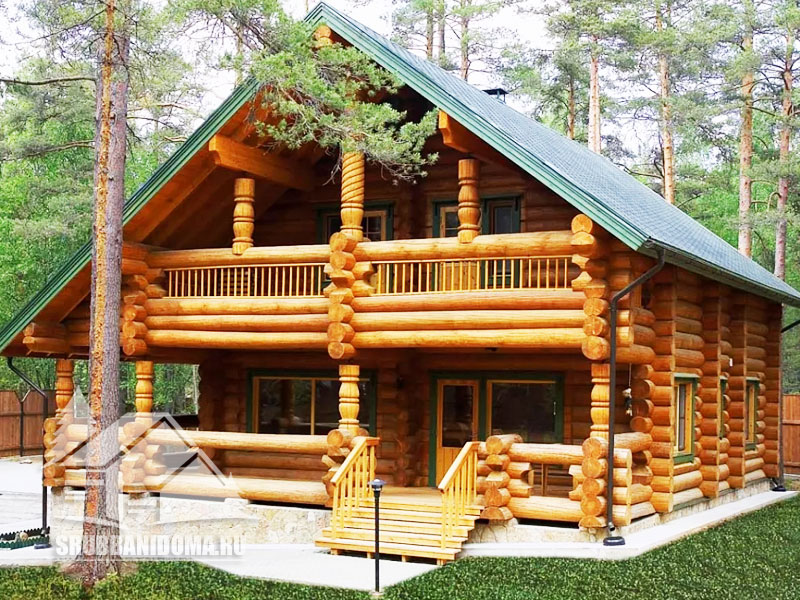 Сруб дома 12 на 13