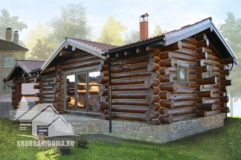 Сруб дома 10 на 11