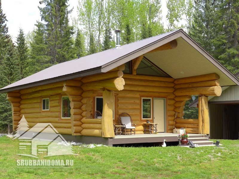 Сруб бани 6 на 6