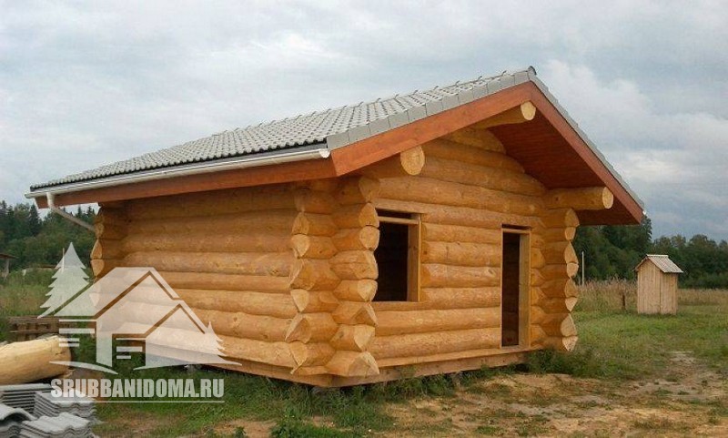 Сруб бани 3х6 1