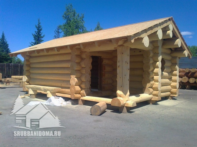 Сруб бани 6x7 2