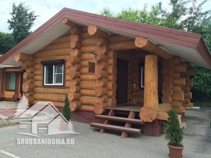 Сруб бани 7x9