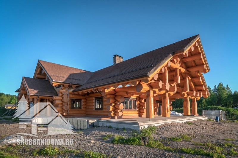 Сруб дома 12х13 7