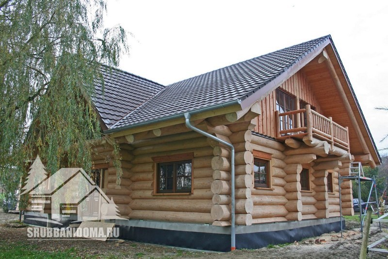 Сруб дома 6х8 6