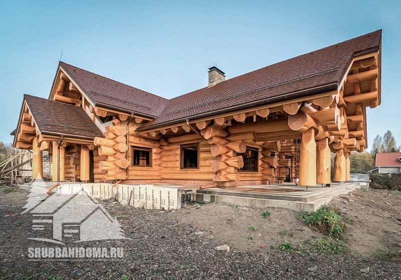 Сруб дома 12х13 5