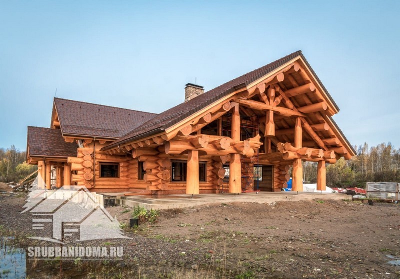 Сруб дома 12х13 6