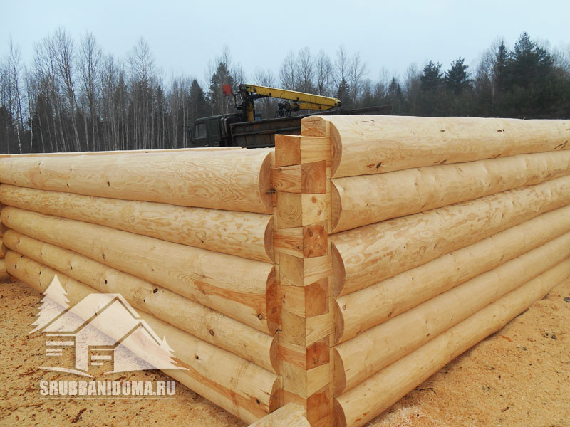 Сруб бани 3х6 4