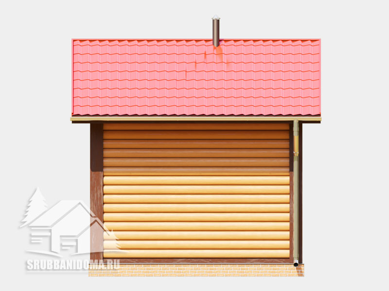 Сруб бани 4х4 9