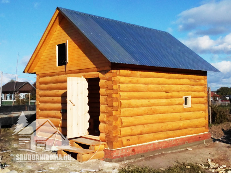 Сруб бани 4 на 5