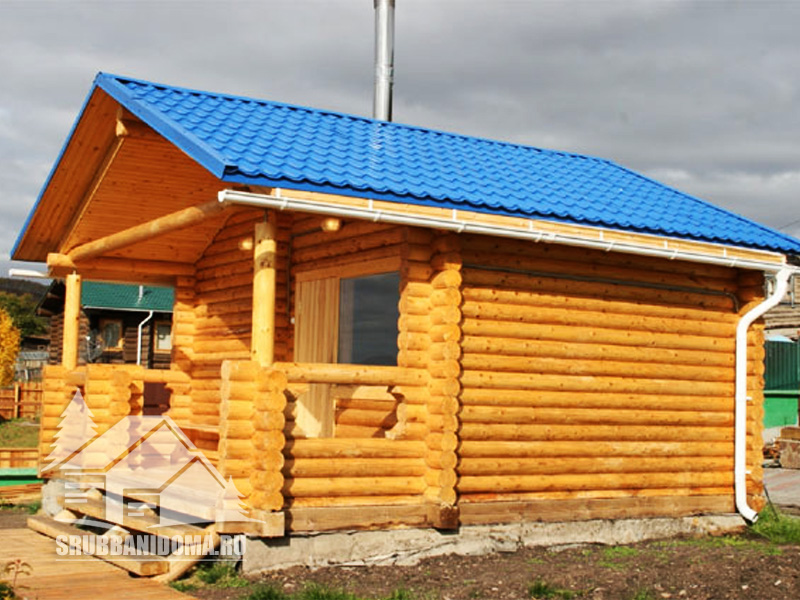 Сруб Бани 4 на 5 с террасой