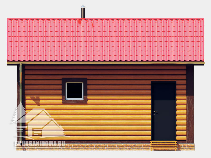 Сруб бани 4х6 8