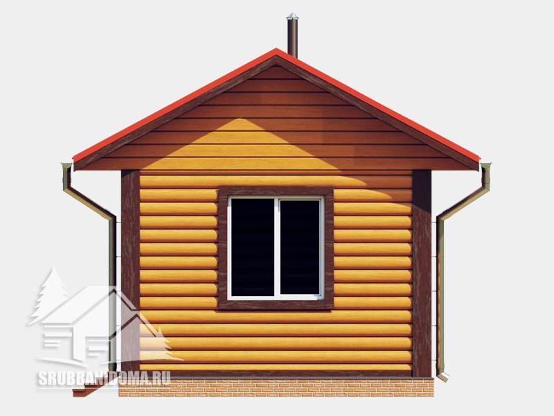 Сруб бани 4х6 10