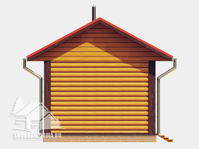 Сруб бани 4х6 11