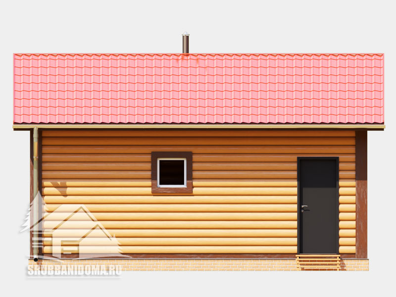 Сруб бани 4x7 7