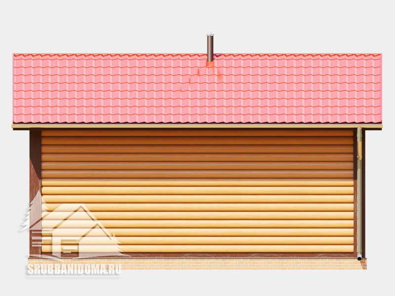 Сруб бани 4x7 8