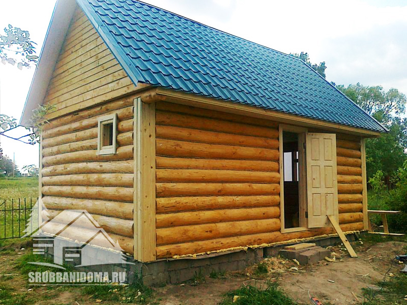 Сруб бани 4 x 7