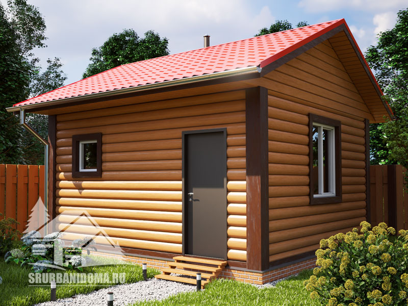 Сруб бани 5х5 6