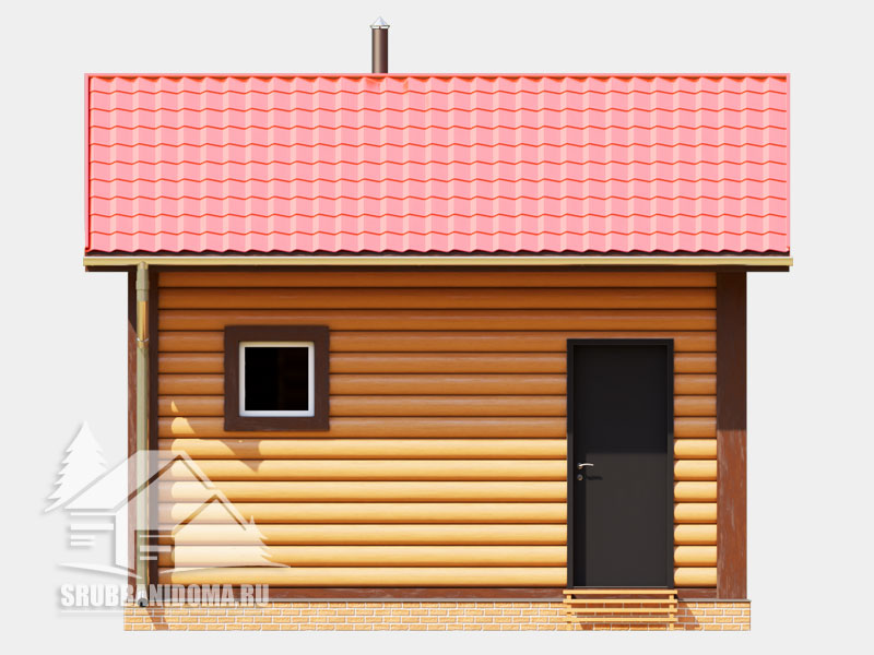 Сруб бани 5х5 7