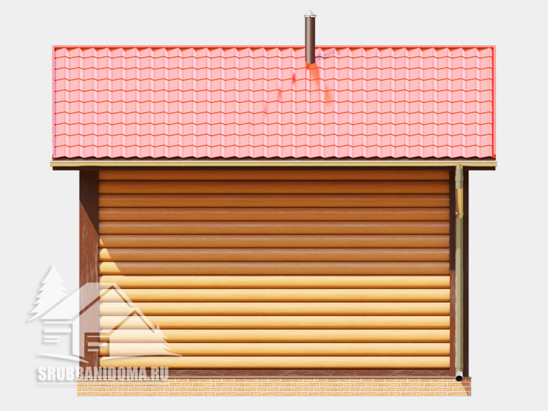 Сруб бани 5х5 8