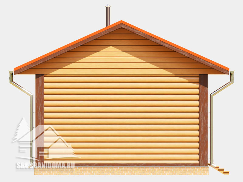 Сруб бани 5х5 10