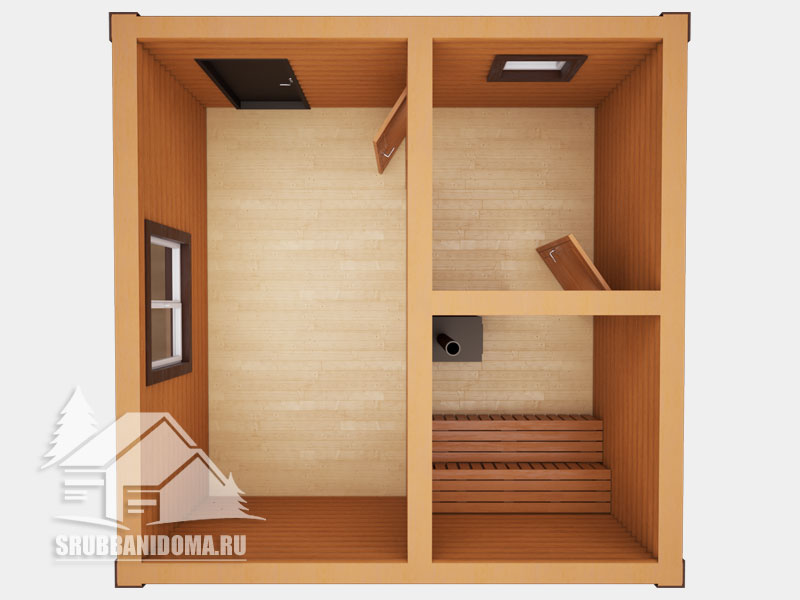 Сруб бани 5х5 11