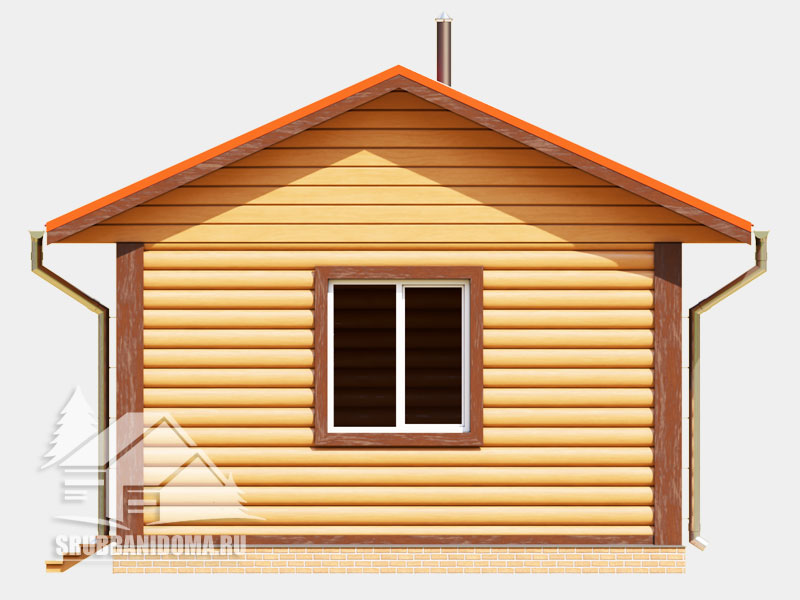 Сруб бани 5х6 10