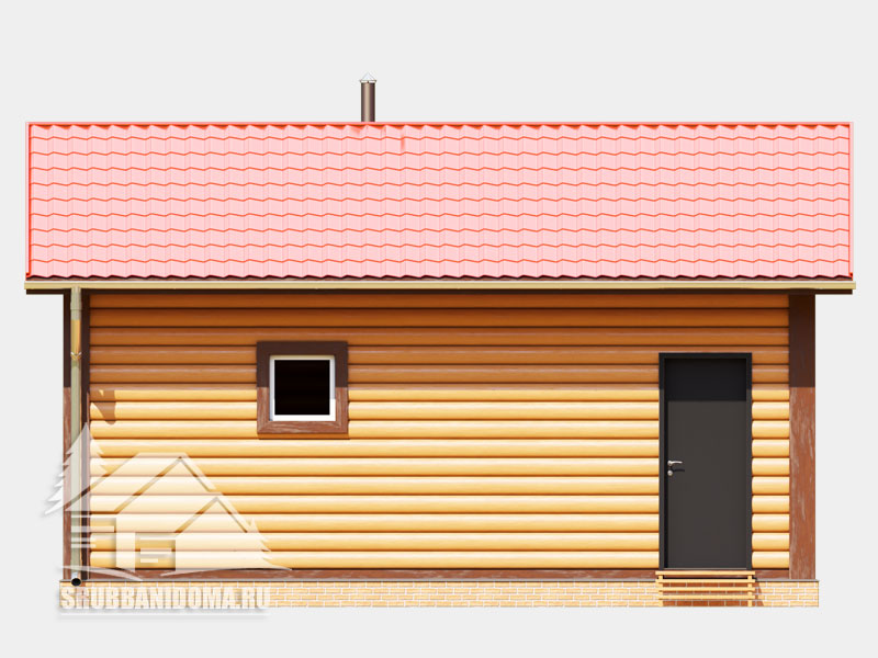 Сруб бани 5x7 4