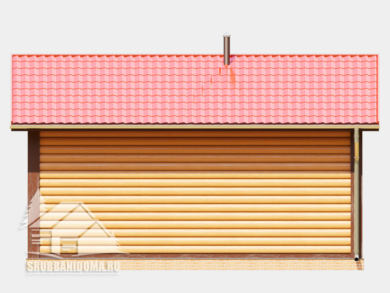 Сруб бани 5x7 5