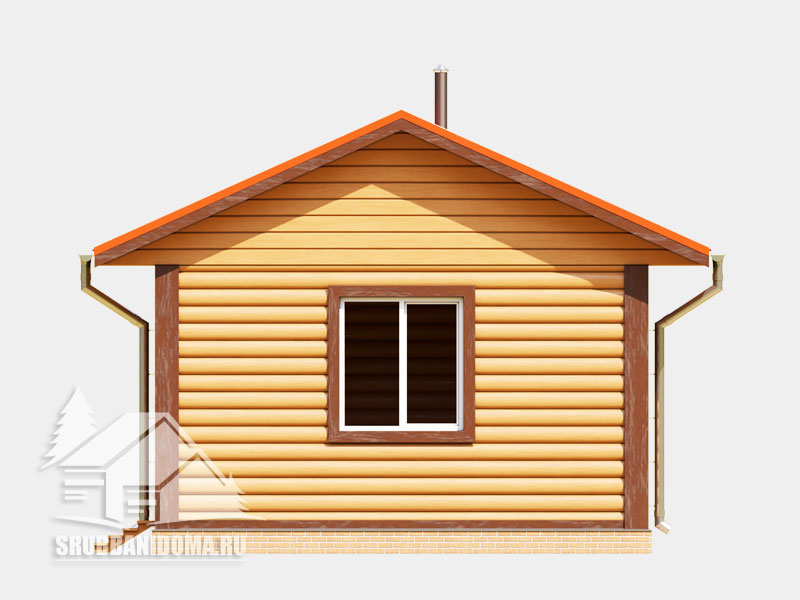 Сруб бани 5x7 6