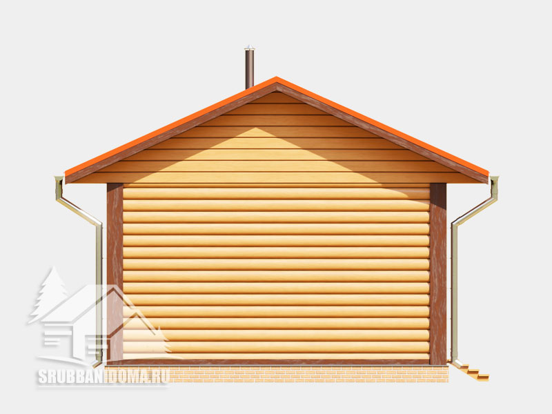 Сруб бани 5x7 7