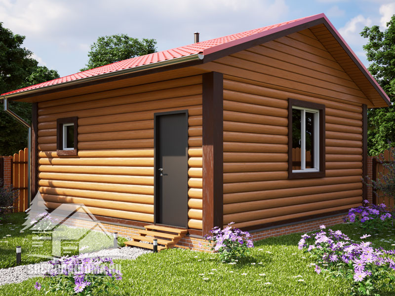 Сруб бани 6х6 6