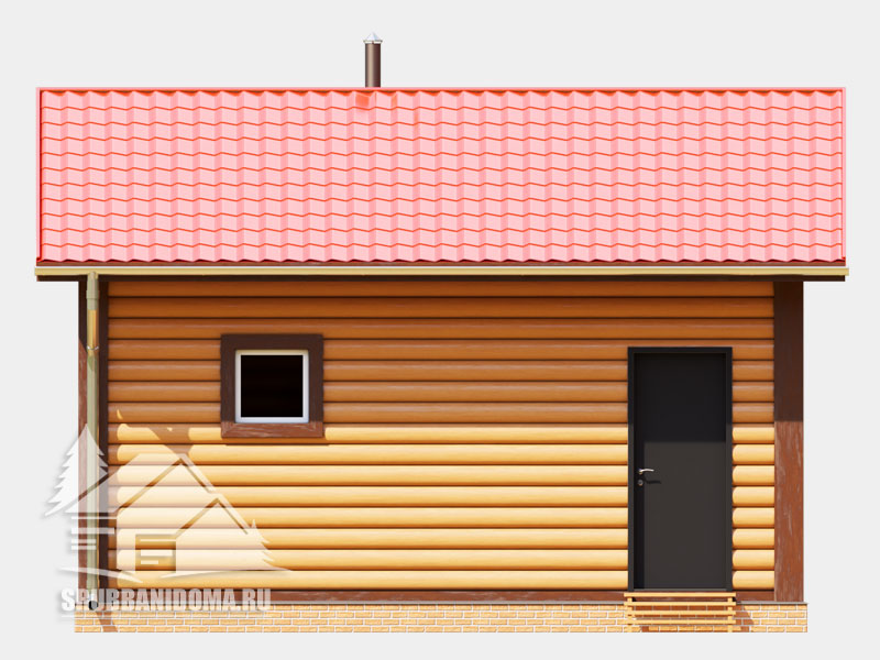 Сруб бани 6х6 7