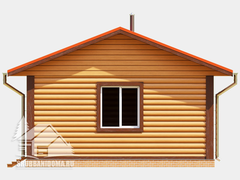 Сруб бани 6х6 9