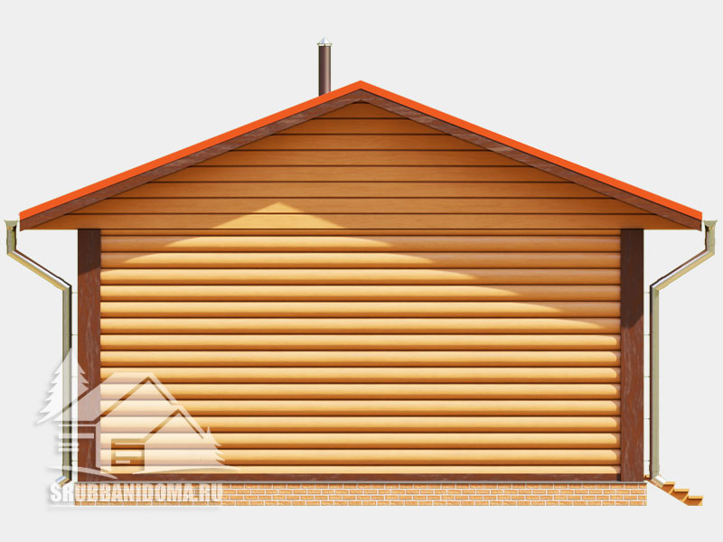 Сруб бани 6х6 10