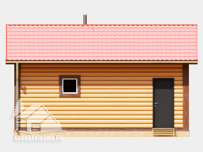 Сруб бани 6x7 7