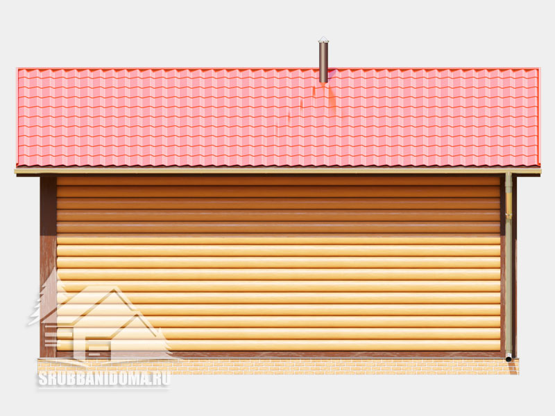 Сруб бани 6x7 8