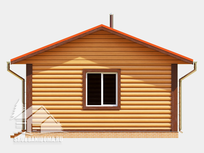 Сруб бани 6x7 9