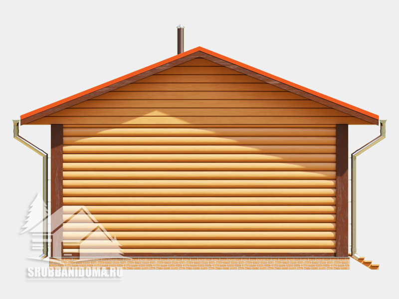 Сруб бани 6x7 10