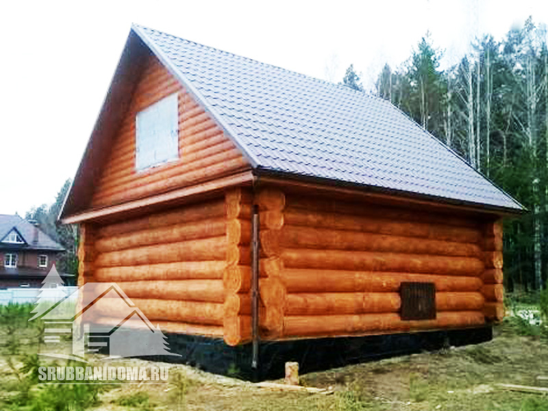 Сруб бани 4х6