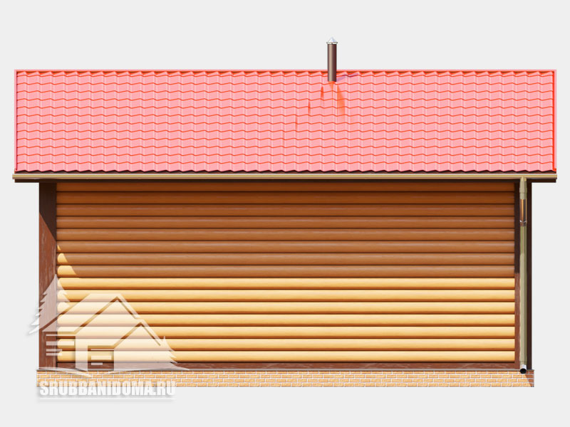 Сруб бани 7x7 6