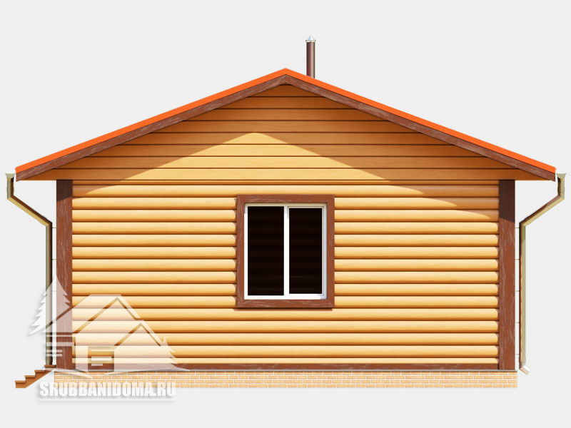 Сруб бани 7x7 7