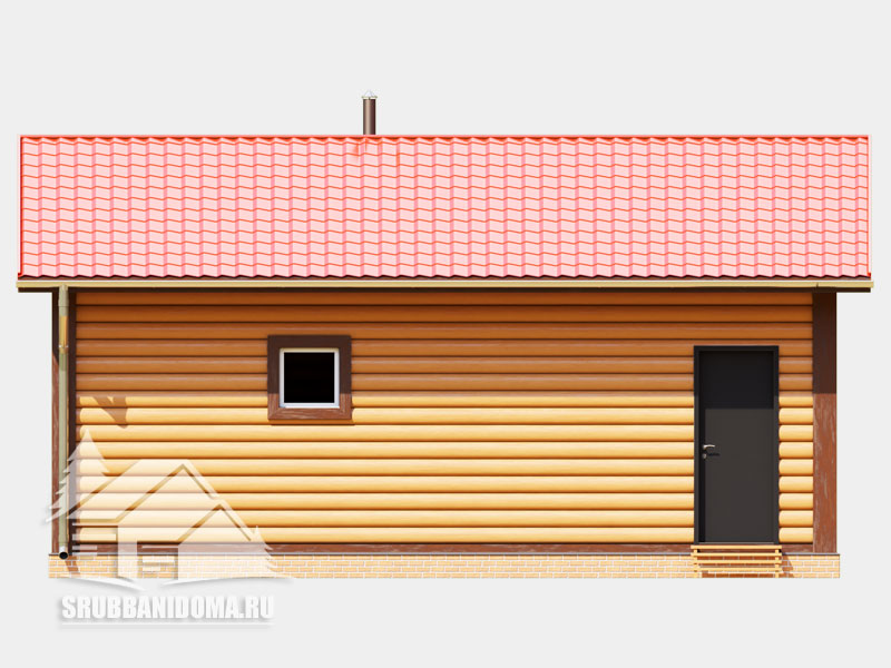 Сруб бани 7x8 6