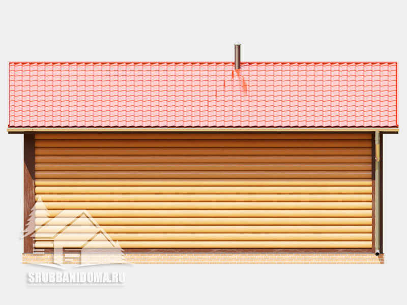 Сруб бани 7x8 7