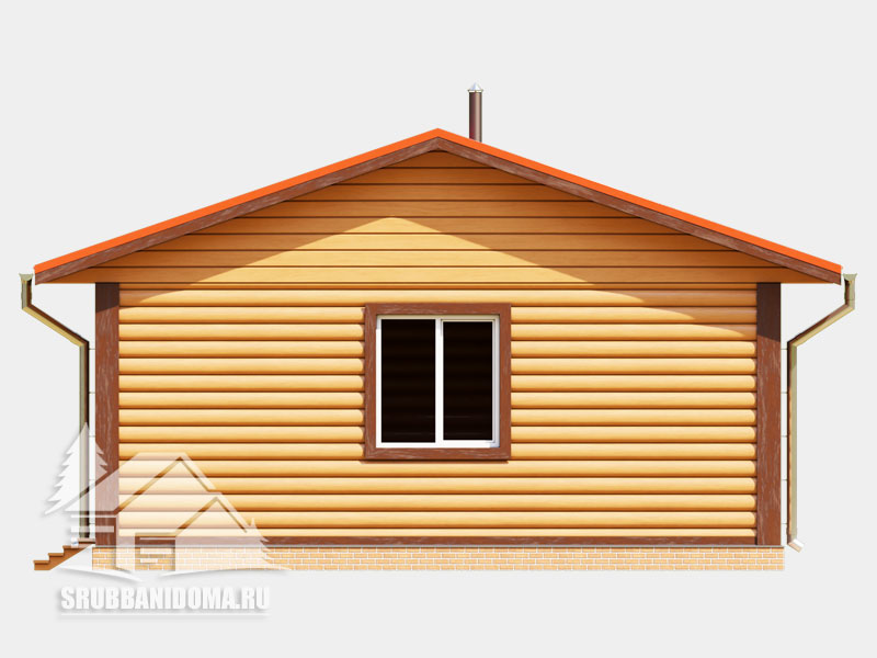 Сруб бани 7x8 8