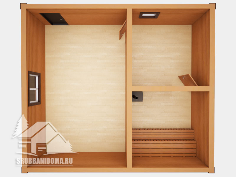 Сруб бани 7x8 10