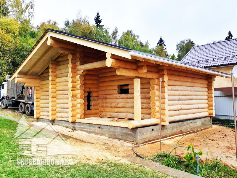 Сруб бани 7x8 2