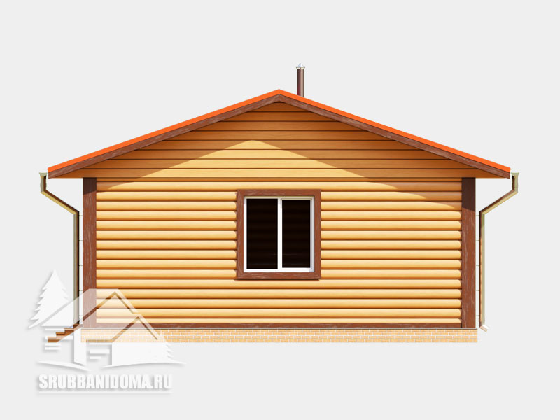Сруб бани 7x9 8