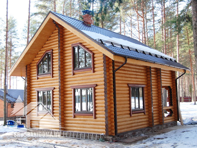 Сруб дома 8 на 9