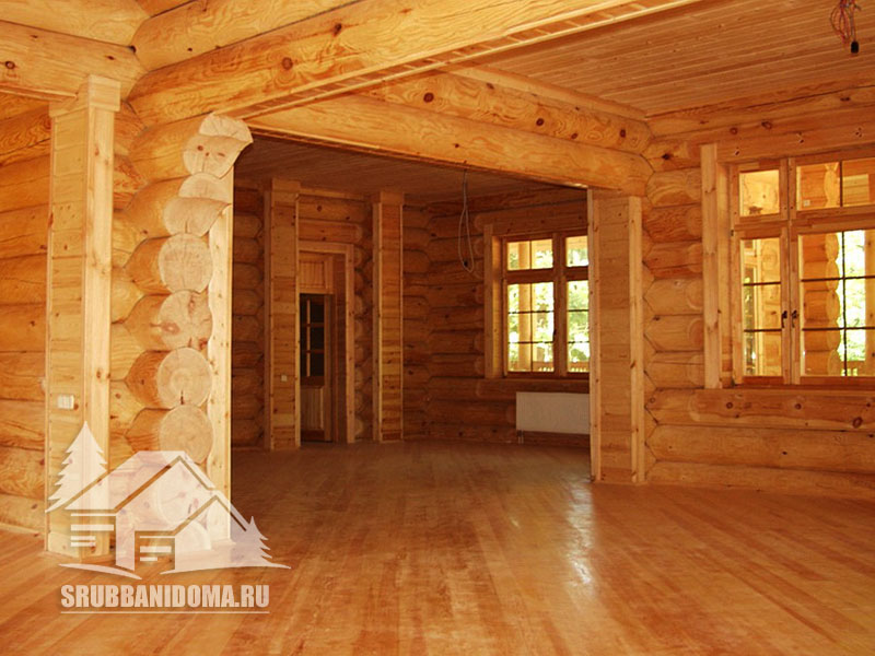 Сруб дома 8х8 6