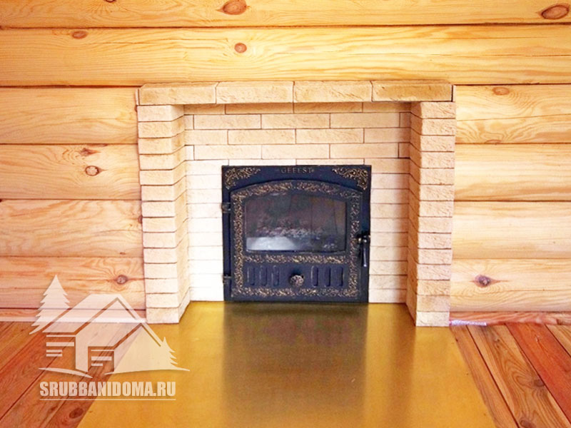 Сруб бани 3х5 с террасой и мансардой 3